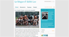Desktop Screenshot of blogue.edithluc.com