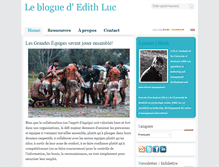 Tablet Screenshot of blogue.edithluc.com